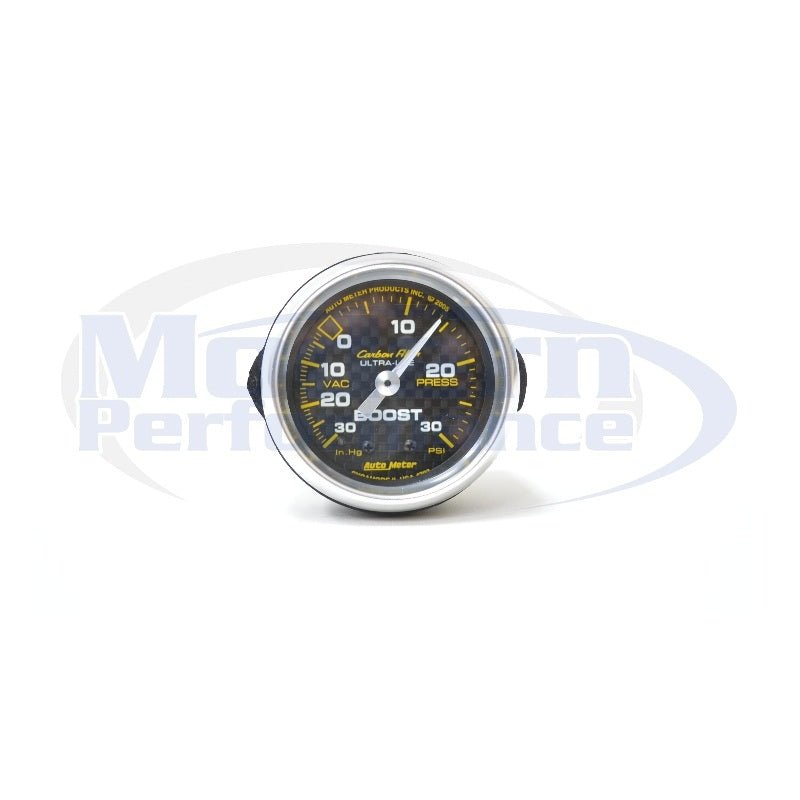 Autometer Mechanical Boost Gauge (-30/+30), Carbon Fiber
