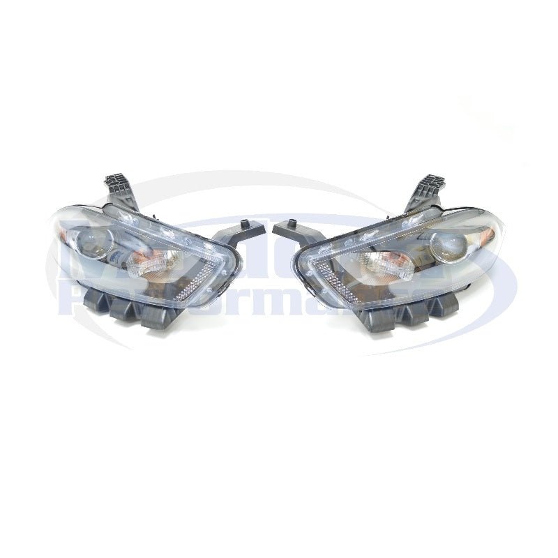 DEPO Black Housing Headlights, 2013-16 Dart