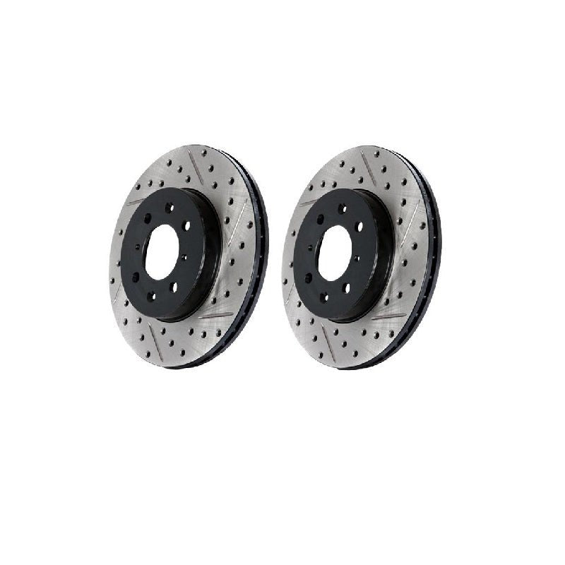 StopTech Drilled/Slotted Rotors (Front Pair), 2013-18 Focus ST