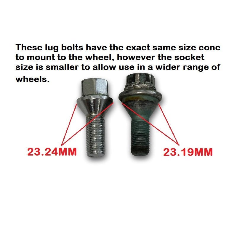 20 Piece Hex Drive Lug Bolt Set, 23-24 Dodge Hornet