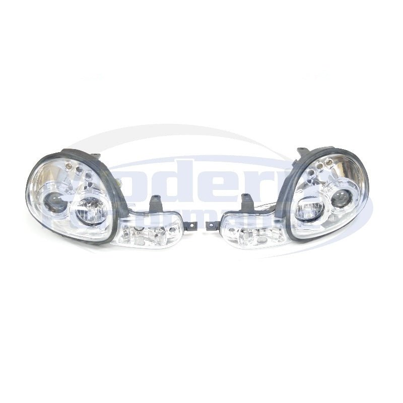 LED Halo Projector Headlights, 00-02 Neon