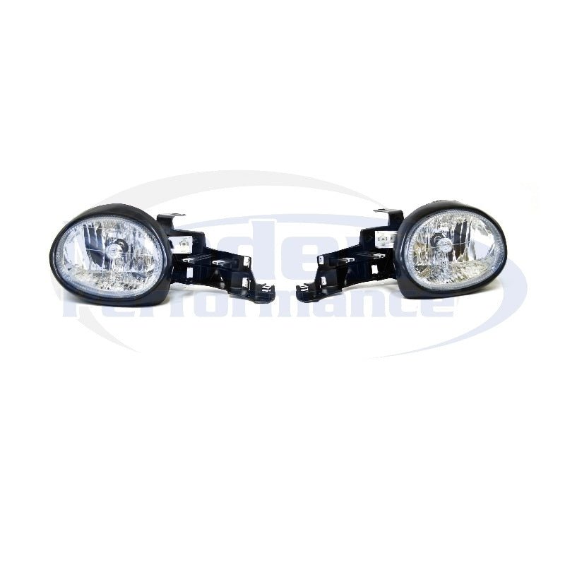 DEPO Euro Diamond Chrome Headlights PLUS front turn signals, 95-99 Neon
