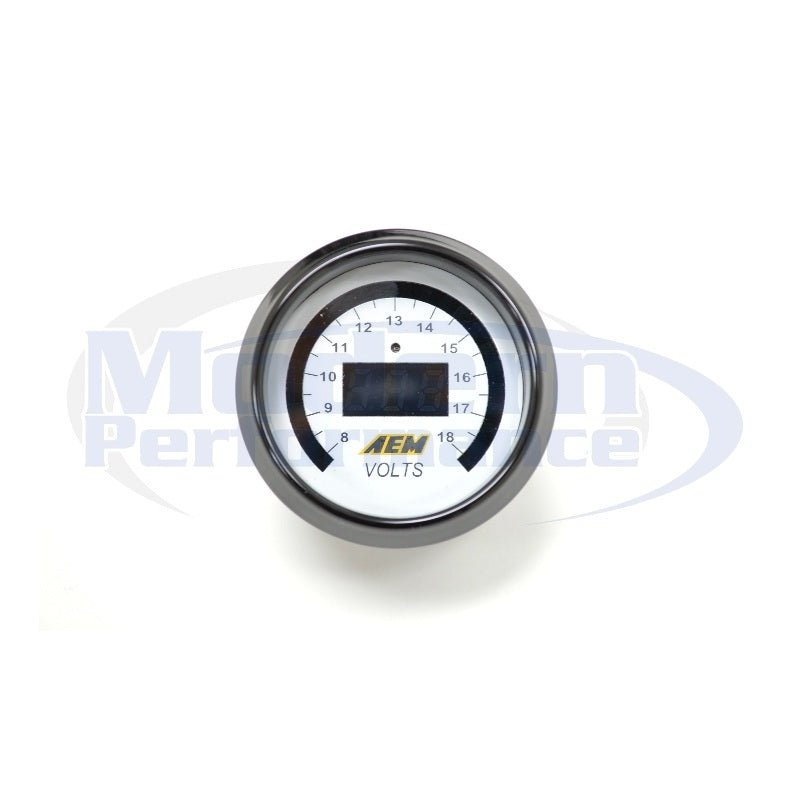 AEM Digital Voltmeter Gauge (8-18V)