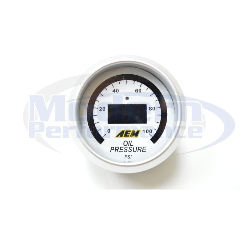 AEM Digital Oil/Fuel Pressure Gauge (0-100 PSI)